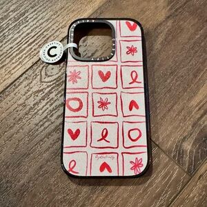 Casetify Love Grid by Agatha Marty Heart & Flower Phone Case iPhone 16 Pro